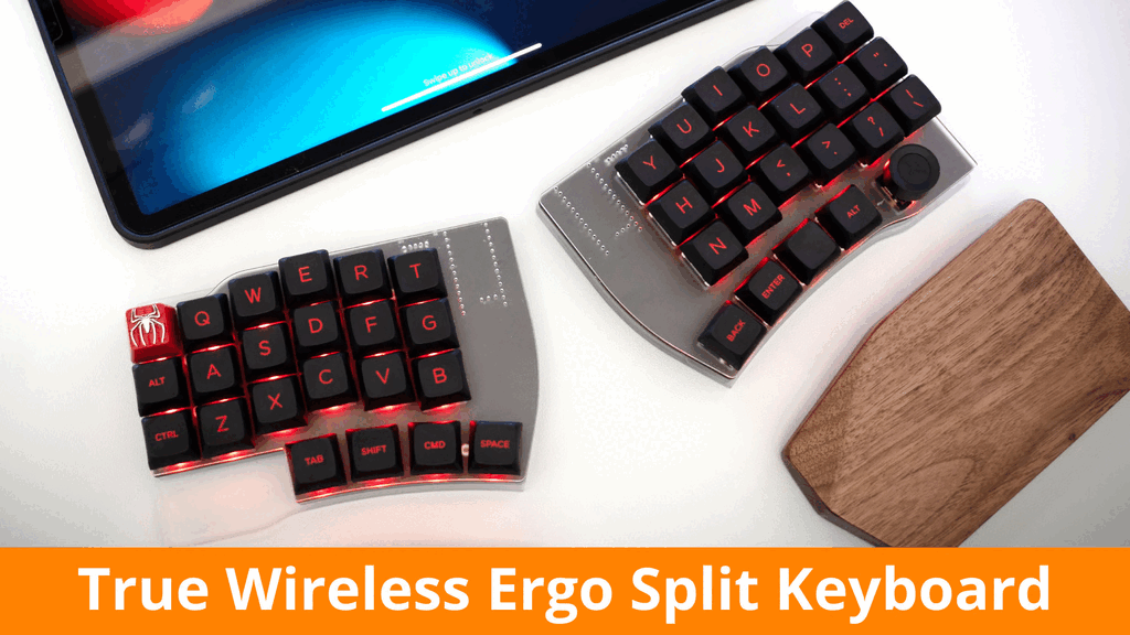 Wing45 - True Wireless Ergo Columnar Split Keyboard – BackerFirst