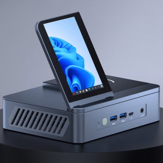 ViewDock: Mini PC with Display, Wireless Charging & 12 Ports
